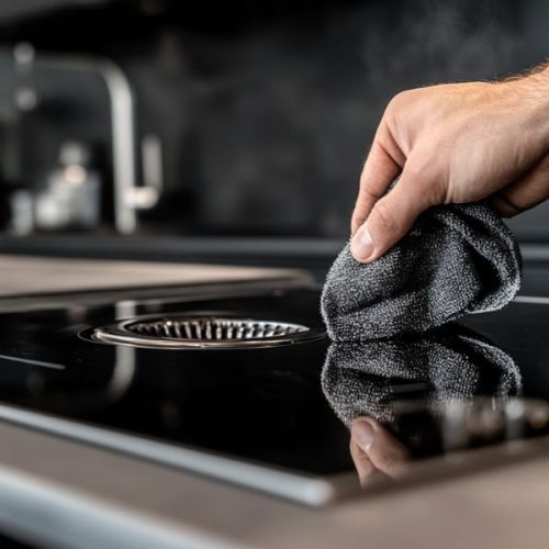 piano induzione con cappa integrata