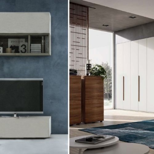 Arredamento per zona giorno e zona notte della collezione Touch